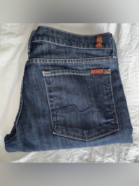 7 For All Mankind Long Bootcut Jeans | Size 32 Dark Wash - Picture 10 of 10